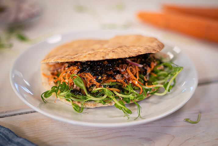 Thunfisch-Karotten-Pita Thunfisch-Karotten-Pita