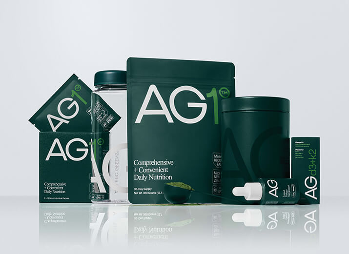 Produkte von Athletic Greens. Produkte von Athletic Greens.