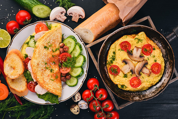 Omelette mit Putenbrust und Pilzen von Andi Dreitz Omelette mit Putenbrust und Pilzen von Andi Dreitz